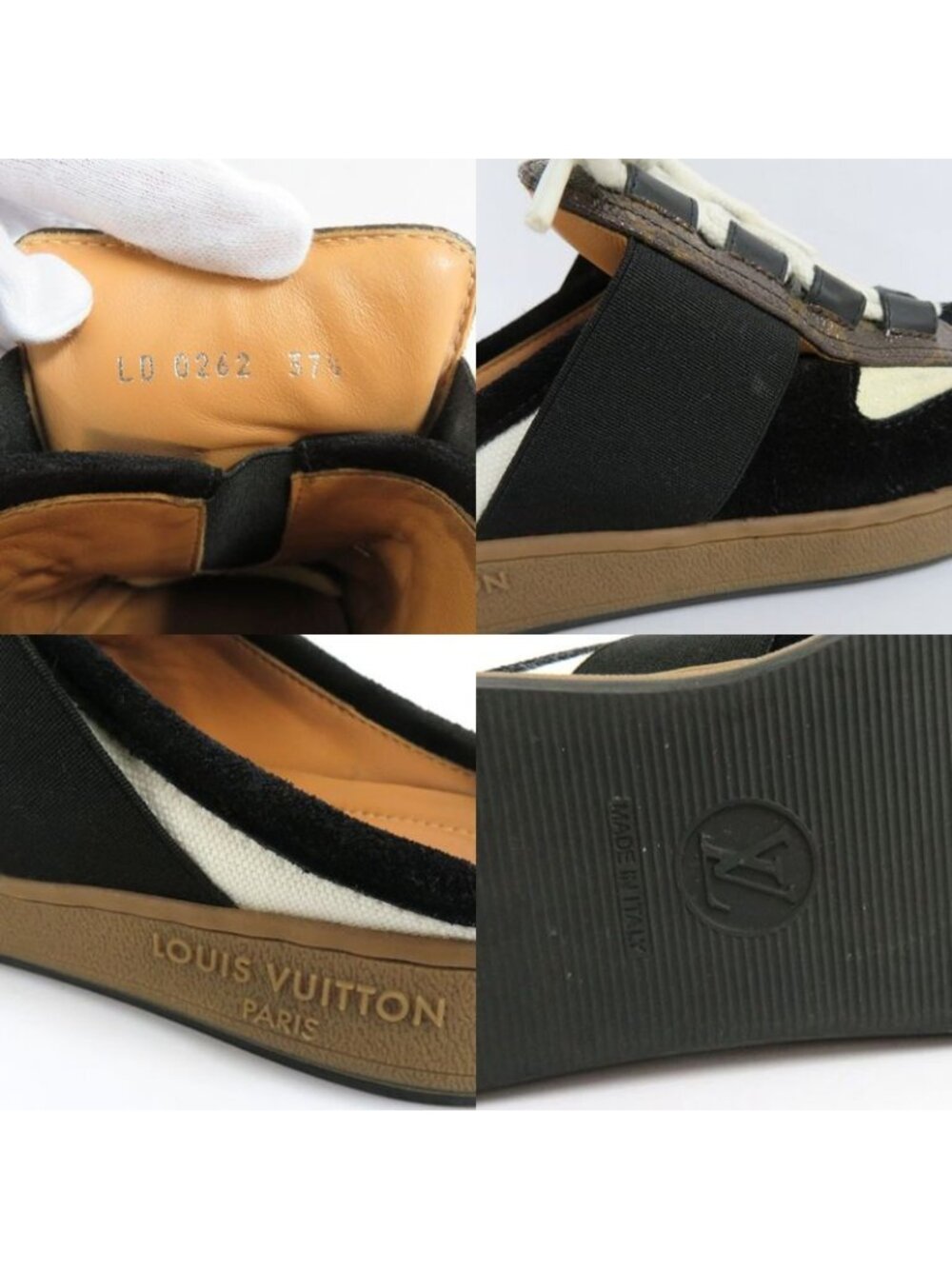 Louis Vuitton Ruth Line Sneakers 1 Abvq8 Monogram 37.5 Noir Black - Picture 9 of 10